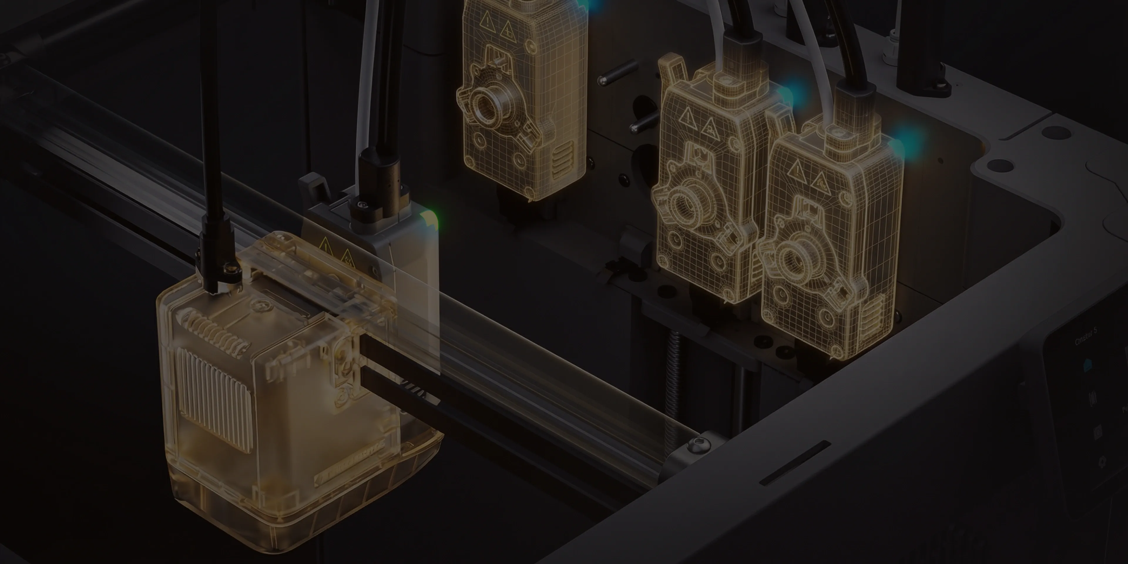 Multi-tool 3D printer for multi-material printing
